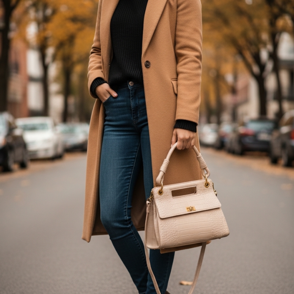 Like Dreams  Cream Satchel Bag